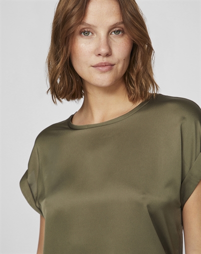  Ellette Satin Bluse - Vila